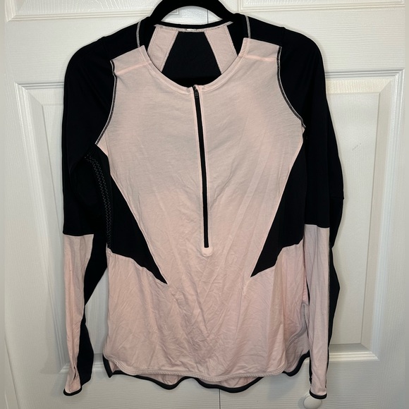 lululemon athletica Tops - Lululemon Half Zip Long Sleeve Top Jacket ~Sz.10